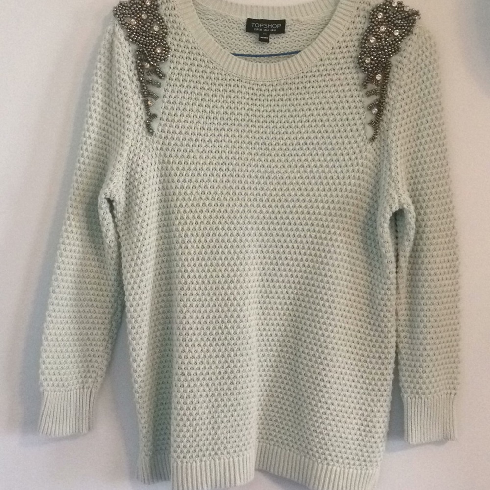 TOPSHOP sky blue sweater